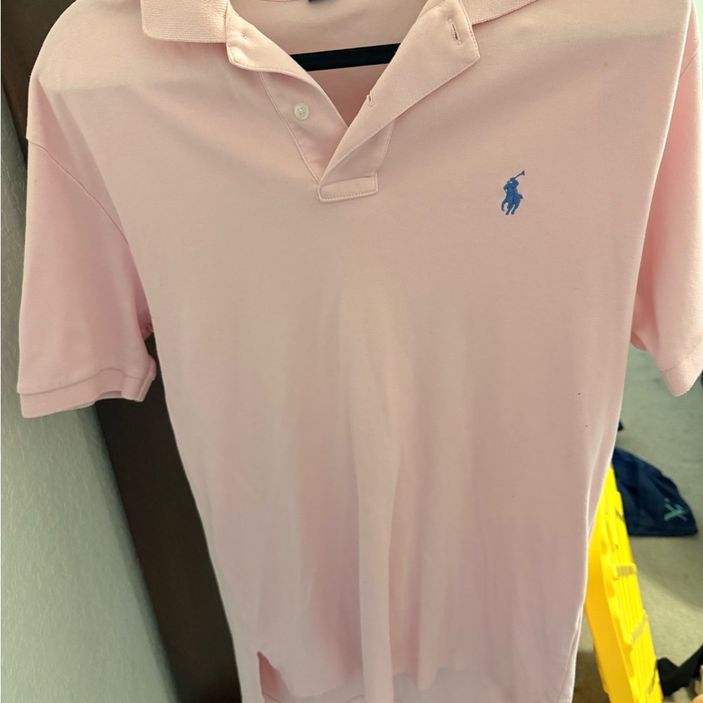 Polo by Ralph Lauren Light Pink Short-Sleeve Polo with Blue Pony
